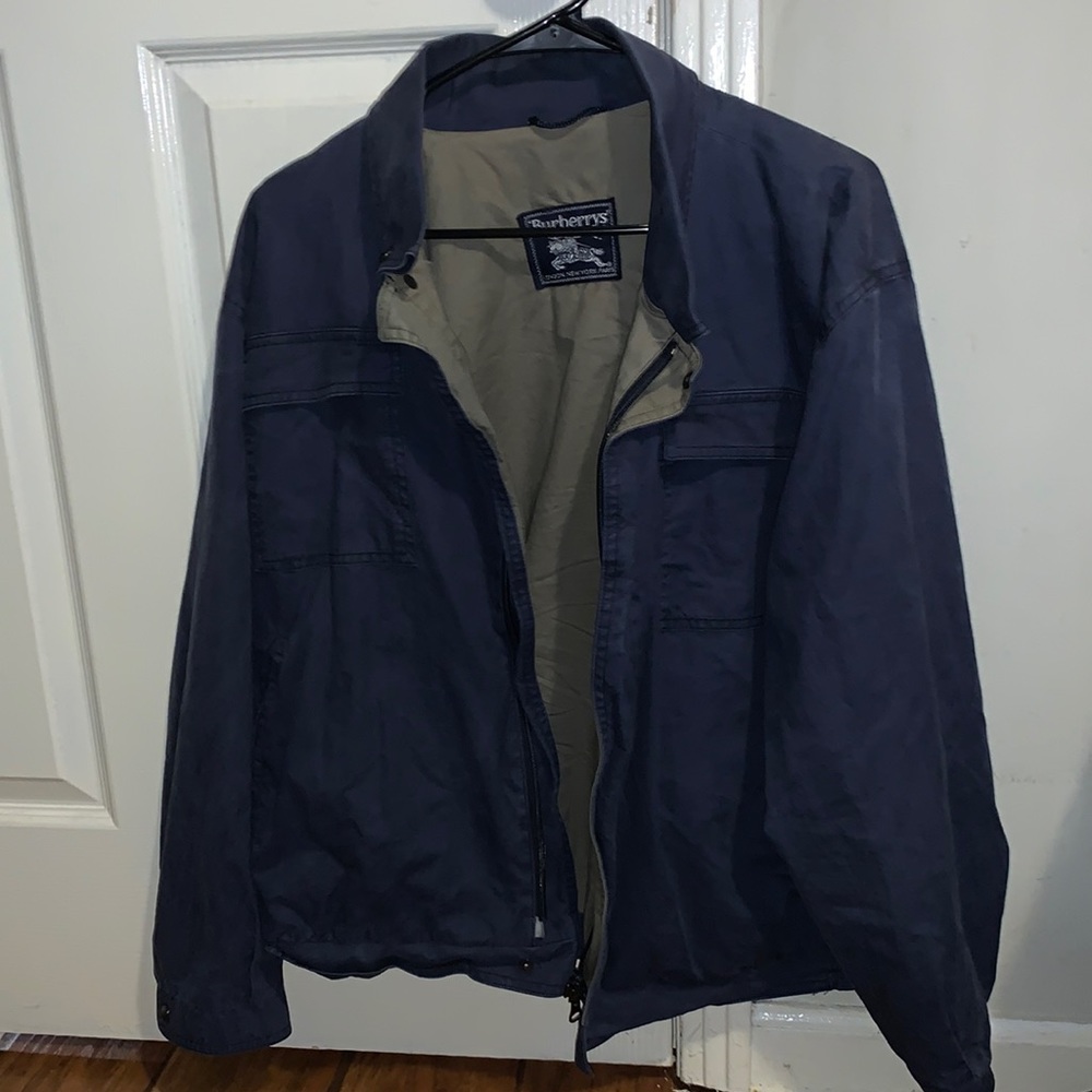 Navy Burberry Jacket
